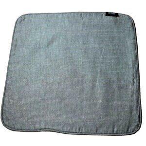 Lovesac Throw Pillow Cover with Piping Pewter Gray Glimmer Weave 18 x 18 inches